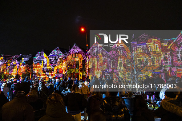 The GLOW light festival in the Dutch city of Eindhoven. GLOW is a light art festival, held annually every November, with art and design appl...