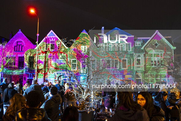 The GLOW light festival in the Dutch city of Eindhoven. GLOW is a light art festival, held annually every November, with art and design appl...