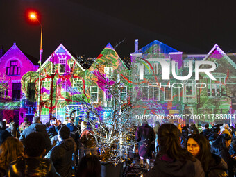 The GLOW light festival in the Dutch city of Eindhoven. GLOW is a light art festival, held annually every November, with art and design appl...