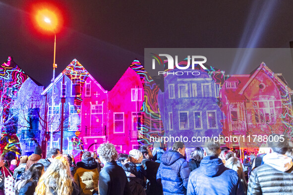 The GLOW light festival in the Dutch city of Eindhoven. GLOW is a light art festival, held annually every November, with art and design appl...