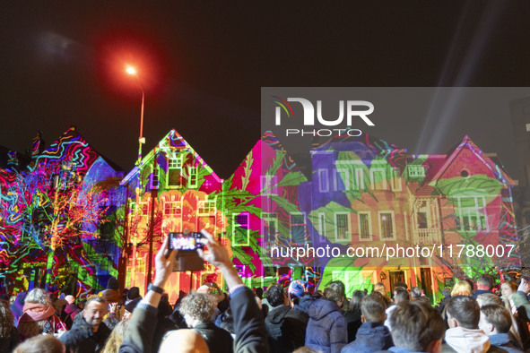 The GLOW light festival in the Dutch city of Eindhoven. GLOW is a light art festival, held annually every November, with art and design appl...