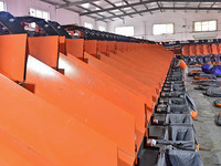 Workers sort parcels at an express logistics company in Qingzhou, China, on November 11, 2024. Monitoring data from the State Post Bureau sh...