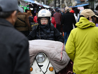 Citizens shop at a farmer's market in Nanjing, China, on November 18, 2024. (