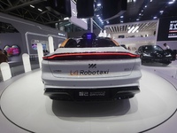 An IM L4 driverless Robotaxi is at the Guangzhou Auto Show in Zhuhai, Guangzhou province, China, on November 15, 2024. (