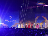 Miss Universe participates in the 73rd Miss Universe Pageant Competition show at Mexico City Arena in Mexico City, Mexico, on November 16, 2...