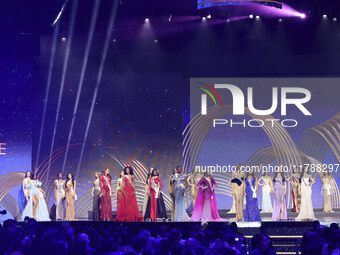 Miss Universe participates in the 73rd Miss Universe Pageant Competition show at Mexico City Arena in Mexico City, Mexico, on November 16, 2...