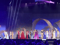 Miss Universe participates in the 73rd Miss Universe Pageant Competition show at Mexico City Arena in Mexico City, Mexico, on November 16, 2...