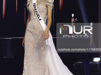 Miss Venezuela Ileana Marquez participates in The 73rd Miss Universe Pageant Competition show at Mexico City Arena in Mexico City, Mexico, o...