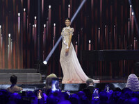 Miss Venezuela Ileana Marquez participates in The 73rd Miss Universe Pageant Competition show at Mexico City Arena in Mexico City, Mexico, o...