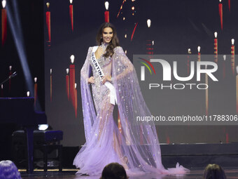 Miss Argentina Magali Benejam participates in The 73rd Miss Universe Pageant Competition show at Mexico City Arena in Mexico City, Mexico, o...