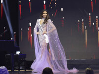 Miss Argentina Magali Benejam participates in The 73rd Miss Universe Pageant Competition show at Mexico City Arena in Mexico City, Mexico, o...