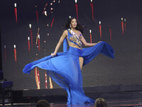 Miss Puerto Rico Jennifer Colin participates in The 73rd Miss Universe Pageant Competition show at Mexico City Arena in Mexico City, Mexico,...