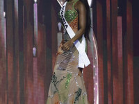 Miss Nigeria Chidimma Adetshina participates in the 73rd Miss Universe Pageant Competition show at Mexico City Arena in Mexico City, Mexico,...