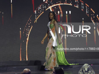 Miss Nigeria Chidimma Adetshina participates in the 73rd Miss Universe Pageant Competition show at Mexico City Arena in Mexico City, Mexico,...