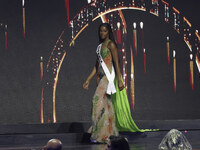 Miss Nigeria Chidimma Adetshina participates in the 73rd Miss Universe Pageant Competition show at Mexico City Arena in Mexico City, Mexico,...