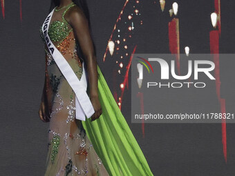 Miss Nigeria Chidimma Adetshina participates in the 73rd Miss Universe Pageant Competition show at Mexico City Arena in Mexico City, Mexico,...