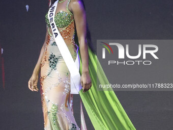 Miss Nigeria Chidimma Adetshina participates in the 73rd Miss Universe Pageant Competition show at Mexico City Arena in Mexico City, Mexico,...