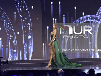 Miss Russia Valentina Alekseeva participates in The 73rd Miss Universe Pageant Competition show at Mexico City Arena in Mexico City, Mexico,...