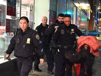 Shoplifting occurs at Target at 255 Greenwich Street in Manhattan, New York, United States, on November 17, 2024. A suspect is seen being ap...