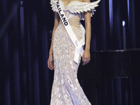 Miss Thailand Opal Suchata Chuangsri participates in the 73rd Miss Universe Pageant Competition show at Mexico City Arena in Mexico City, Me...