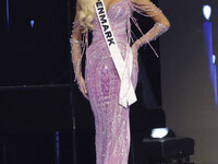 Miss Denmark Victoria Kjaer Theilvig participates in the 73rd Miss Universe Pageant Competition show at Mexico City Arena in Mexico City, Me...