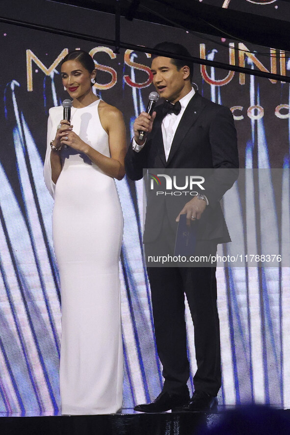 Actor Mario Lopez participates in The 73rd Miss Universe Pageant Competition show at Mexico City Arena in Mexico City, Mexico, on November 1...