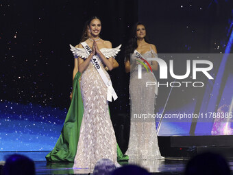 Miss Thailand Opal Suchata Chuangsri participates in the 73rd Miss Universe Pageant Competition show at Mexico City Arena in Mexico City, Me...