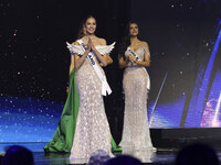 Miss Thailand Opal Suchata Chuangsri participates in the 73rd Miss Universe Pageant Competition show at Mexico City Arena in Mexico City, Me...