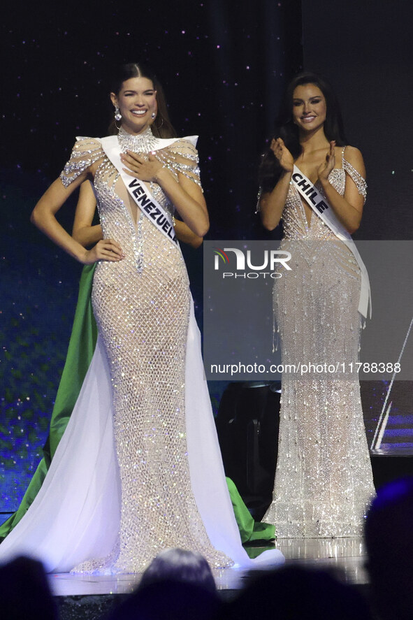 Miss Venezuela Ileana Marquez participates in the 73rd Miss Universe Pageant Competition show at Mexico City Arena in Mexico City, Mexico, o...