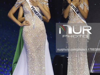 Miss Venezuela Ileana Marquez participates in the 73rd Miss Universe Pageant Competition show at Mexico City Arena in Mexico City, Mexico, o...