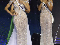 Miss Venezuela Ileana Marquez participates in the 73rd Miss Universe Pageant Competition show at Mexico City Arena in Mexico City, Mexico, o...