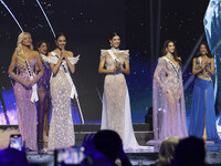 (L-R) Miss Denmark Victoria Kjaer Theilvig, Miss Thailand Opal Suchata, Miss Venezuela Ileana Marquez, Miss Argentina Magali Benejam, and Mi...