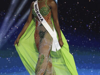 Miss Nigeria Chidimma Adetshina participates in the 73rd Miss Universe Pageant Competition show at Mexico City Arena in Mexico City, Mexico,...