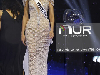 Miss Venezuela Ileana Marquez participates in the 73rd Miss Universe Pageant Competition show at Mexico City Arena in Mexico City, Mexico, o...