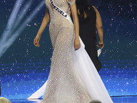 Miss Venezuela Ileana Marquez participates in the 73rd Miss Universe Pageant Competition show at Mexico City Arena in Mexico City, Mexico, o...