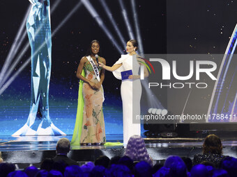 Miss Nigeria Chidimma Adetshina participates in the 73rd Miss Universe Pageant Competition show at Mexico City Arena in Mexico City, Mexico,...