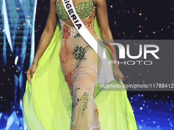 Miss Nigeria Chidimma Adetshina participates in the 73rd Miss Universe Pageant Competition show at Mexico City Arena in Mexico City, Mexico,...