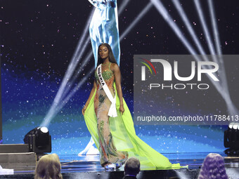 Miss Nigeria Chidimma Adetshina participates in the 73rd Miss Universe Pageant Competition show at Mexico City Arena in Mexico City, Mexico,...