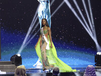 Miss Nigeria Chidimma Adetshina participates in the 73rd Miss Universe Pageant Competition show at Mexico City Arena in Mexico City, Mexico,...