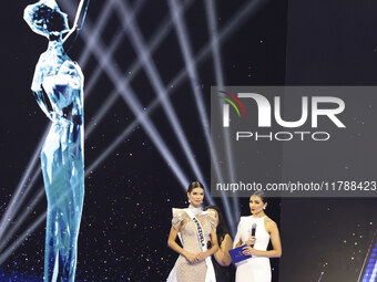 Miss Venezuela Ileana Marquez participates in the 73rd Miss Universe Pageant Competition show at Mexico City Arena in Mexico City, Mexico, o...