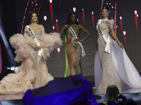 (L-R) Miss Mexico Maria Fernanda Beltran, Miss Nigeria Chidimma Adetshina, and Miss Venezuela Ileana Marquez participate in The 73rd Miss Un...