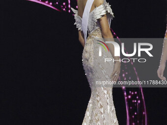 Miss Thailand Opal Suchata Chuangsri participates in the 73rd Miss Universe Pageant Competition show at Mexico City Arena in Mexico City, Me...