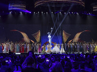 Miss Universe participates in the 73rd Miss Universe Pageant Competition show at Mexico City Arena in Mexico City, Mexico, on November 16, 2...