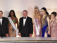 (From left to right) Miss Nigeria Chidimma Adetshinar, Raul Rocha Cantu, Miss Denmark Victoria Kjaer, and Anne Jakkapong Jakrajutatip attend...