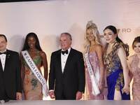 (From left to right) Miss Nigeria Chidimma Adetshinar, Raul Rocha Cantu, Miss Denmark Victoria Kjaer, and Anne Jakkapong Jakrajutatip attend...