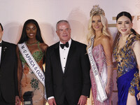 (From left to right) Miss Nigeria Chidimma Adetshinar, Raul Rocha Cantu, Miss Denmark Victoria Kjaer, and Anne Jakkapong Jakrajutatip attend...