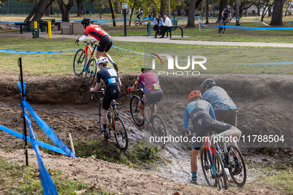 Sacramento Cyclocross hosts Race 6 of the popular cyclocross race series at Rusch Park in Citrus Heights, California, on November 17, 2024. 