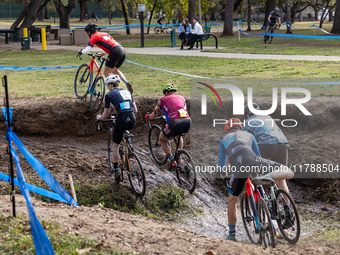 Sacramento Cyclocross hosts Race 6 of the popular cyclocross race series at Rusch Park in Citrus Heights, California, on November 17, 2024....