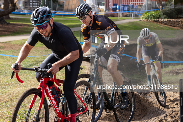 Sacramento Cyclocross hosts Race 6 of the popular cyclocross race series at Rusch Park in Citrus Heights, California, on November 17, 2024. 