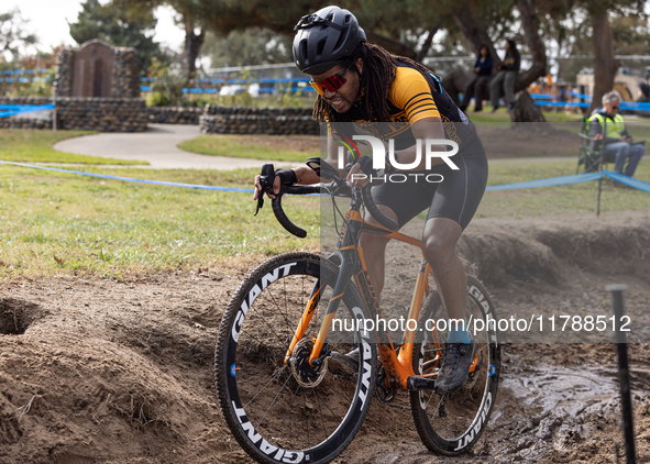 Sacramento Cyclocross hosts Race 6 of the popular cyclocross race series at Rusch Park in Citrus Heights, California, on November 17, 2024. 